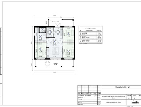 Проект дома с плоской крышей 87 кв.м.