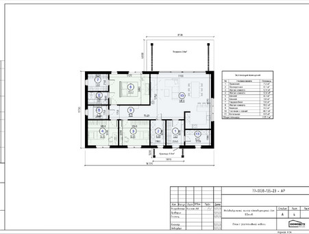 Проект дома с плоской крышей 135 кв.м.